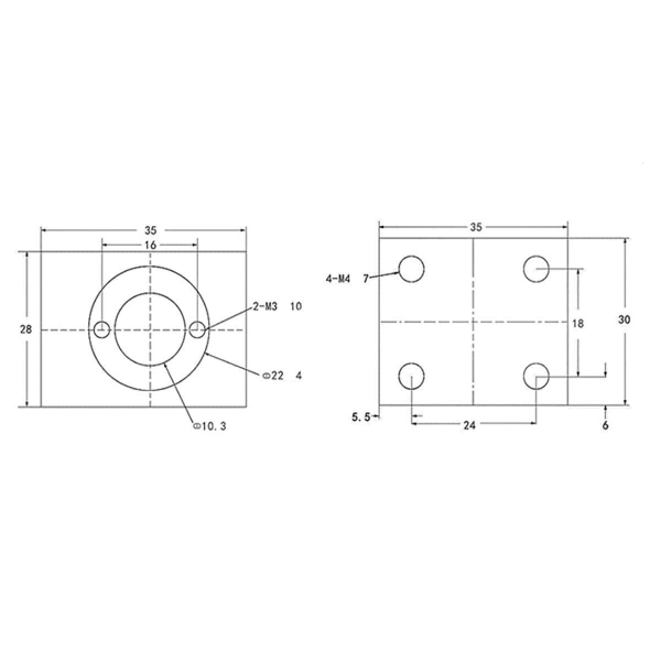 T8 Lead Screw Nut Housing